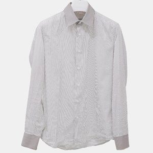 Prada Grey Pinstripe Shirt